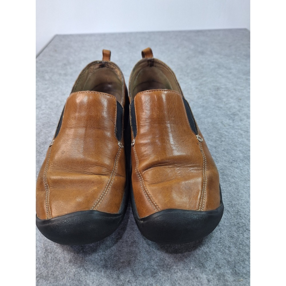 KEEN Presidio Brown Leather Slip On Loafers Shoes Womens 8.5
